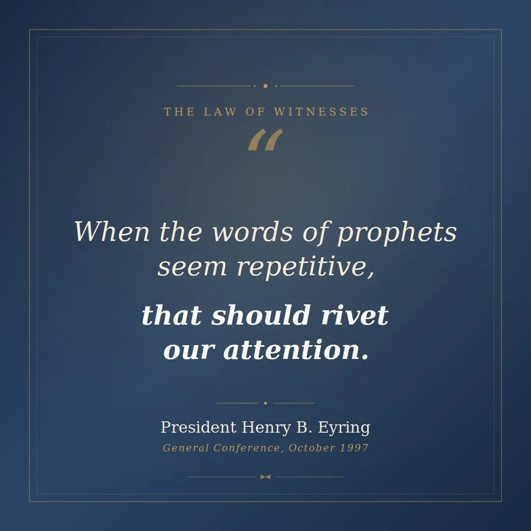 Quote tile reading: "If when he seeth the sword come… he blow the trumpet, and warn the people." — Ezekiel 33:3