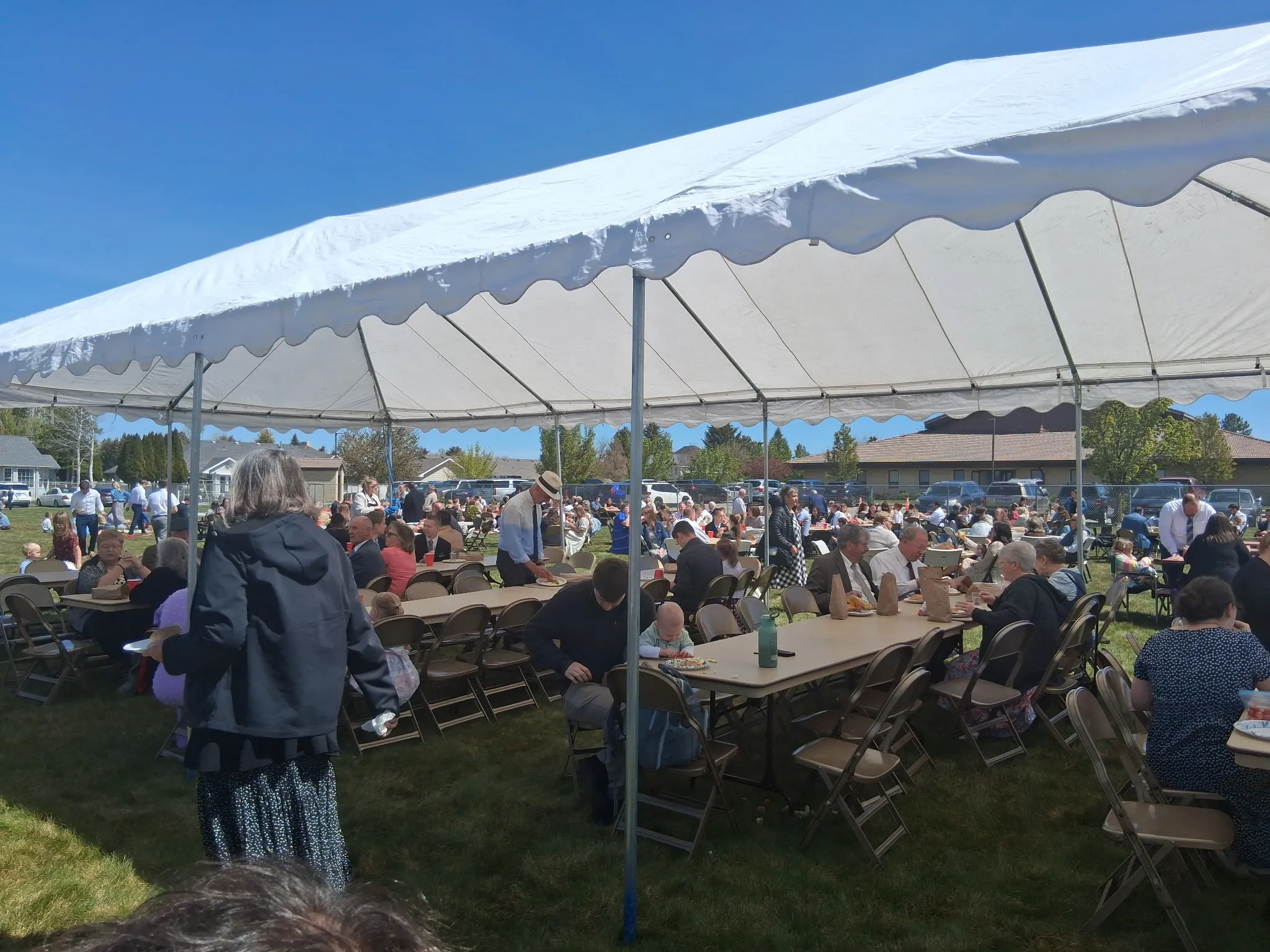 Linger Longer — gathering under the tent