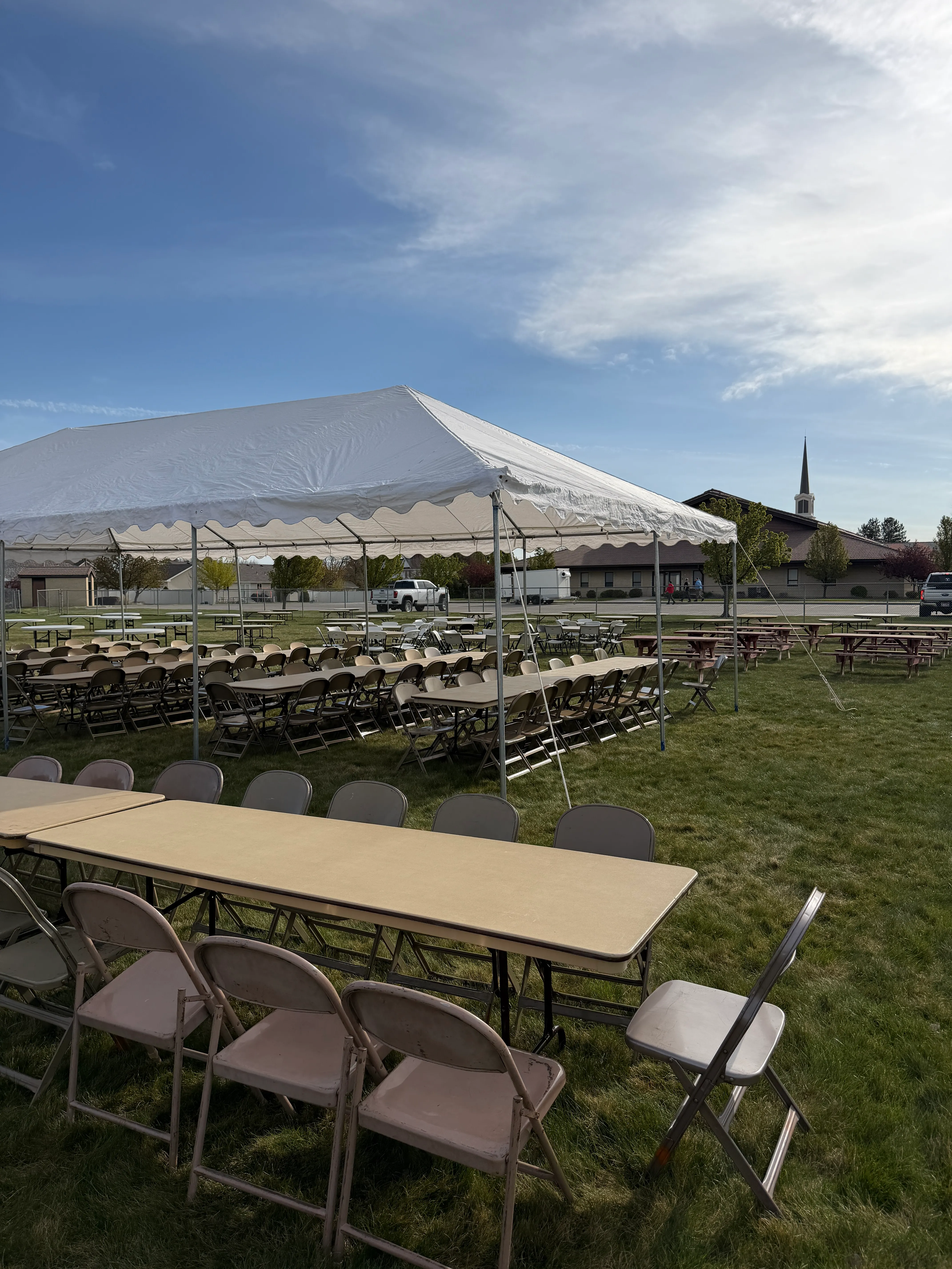 Linger Longer — the tent and chapel